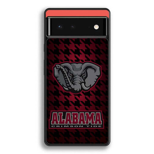Alabama Crimson Tide Houndstooth 02 Motorola Google Pixel 6 Case