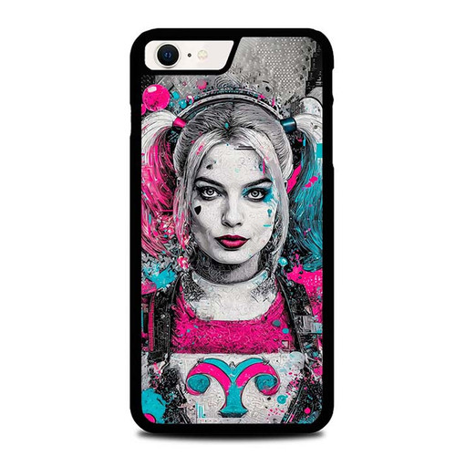 Harley Quinn Neon Mayhem Art iPhone SE 2022 Case