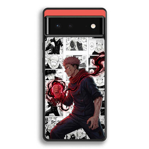 Jujutsu Kaisen Yuji Black Flash Motorola Google Pixel 6 Case