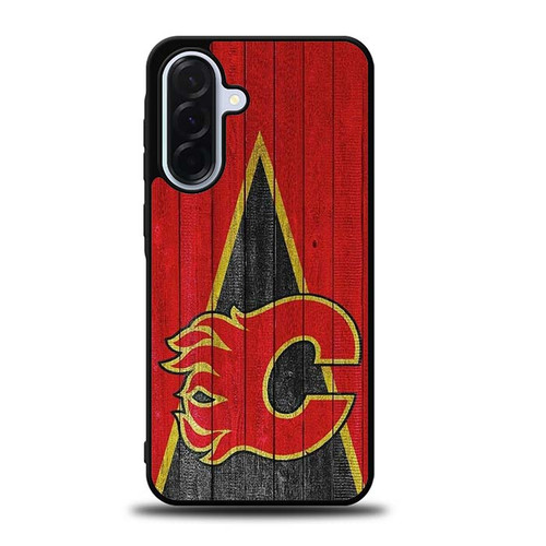 Calgary Flames Wooden Pattern Samsung Galaxy A36 5G Case