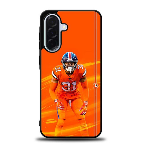 Justin Simmons Denver Broncos 01 Samsung Galaxy A36 5G Case