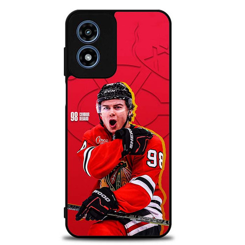 Connor Bedard Chicago Blackhawks Motorola Moto G Play 2024 Case
