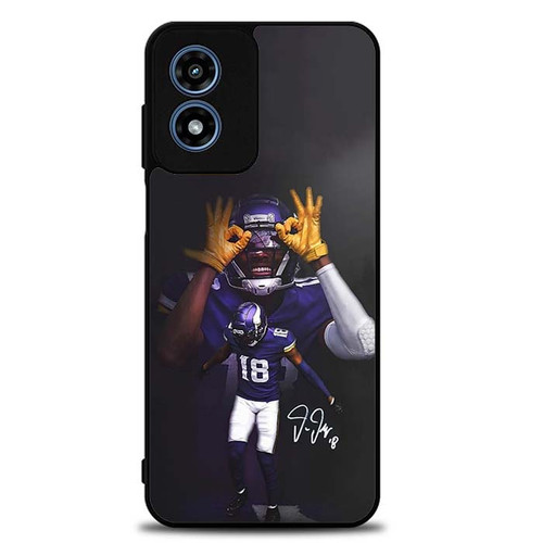 Justin Jefferson Minnesota Vikings 02 Motorola Moto G Play 2024 Case