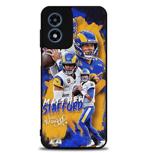 Matthew Stafford Los Angeles Rams 02 Motorola Moto G Play 2024 Case