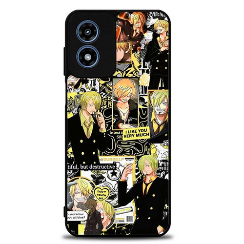 Sanji One Piece Series Collages Motorola Moto G Play 2024 Case