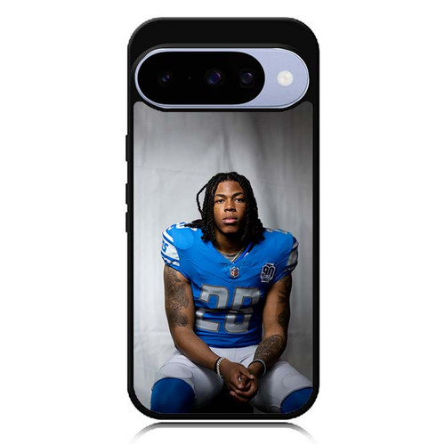 Jahmyr Gibbs Detroit Lions 01 Google Pixel 10 Case