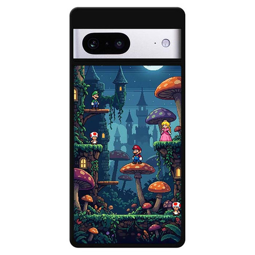Mario Mushroom Night Castle Motorola Google Pixel 7 Case