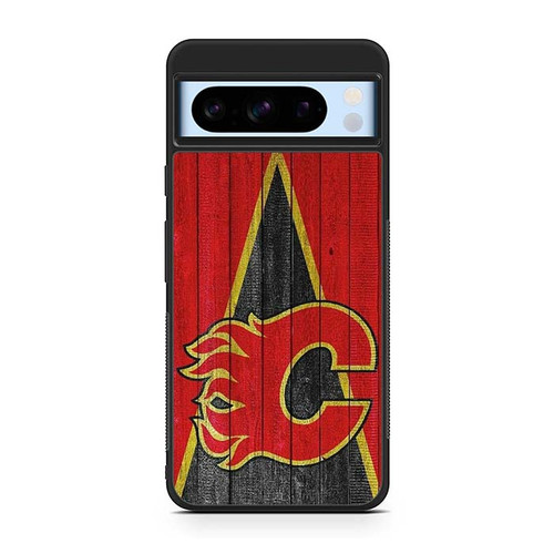 Calgary Flames Wooden Pattern Google Pixel 8 Case