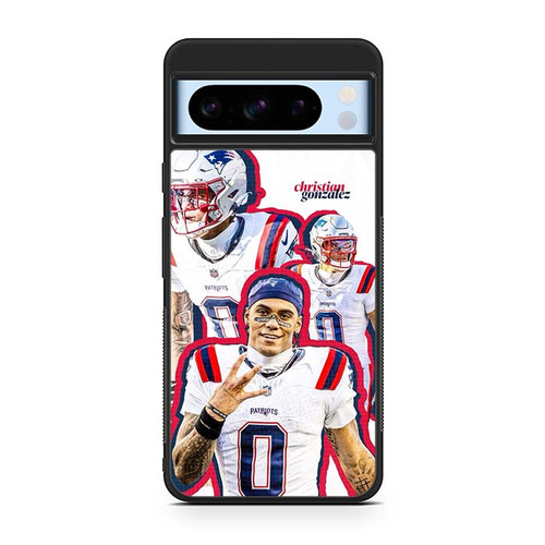 Christian Gonzalez New England Patriots 01 Google Pixel 8 Case