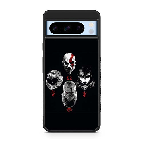 God of War Doom The Witcher Berserk Google Pixel 8 Case