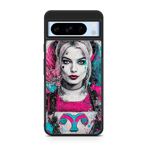 Harley Quinn Neon Mayhem Art Google Pixel 8 Case