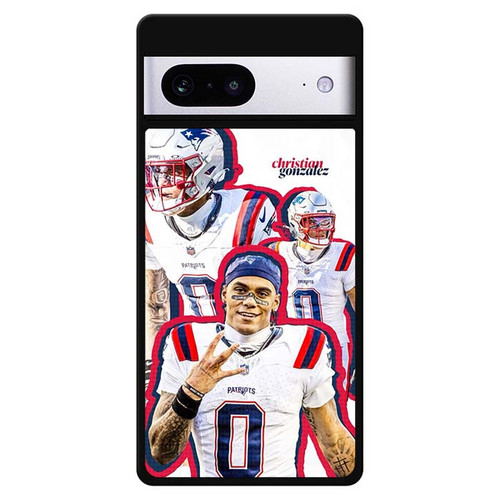 Christian Gonzalez New England Patriots 01 Google Pixel 7 Case