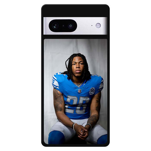 Jahmyr Gibbs Detroit Lions 01 Google Pixel 7 Case