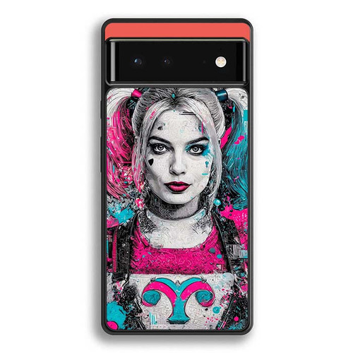 Harley Quinn Neon Mayhem Art Google Pixel 6 Case