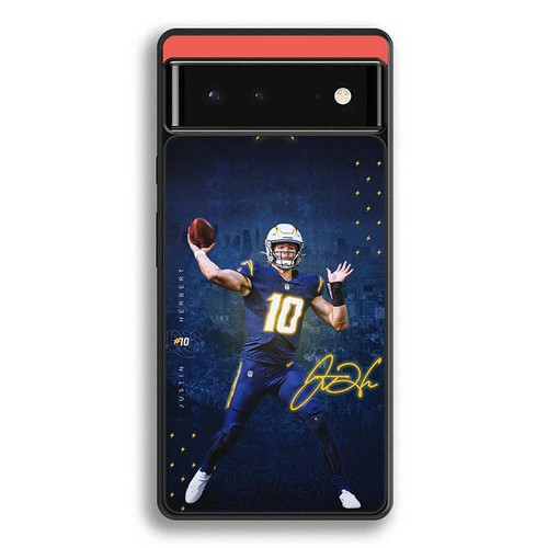 Justin Herbert Los Angeles Chargers 02 Google Pixel 6 Case