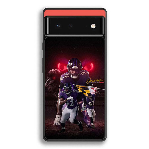 Justin Madubuike Baltimore Ravens Google Pixel 6 Case