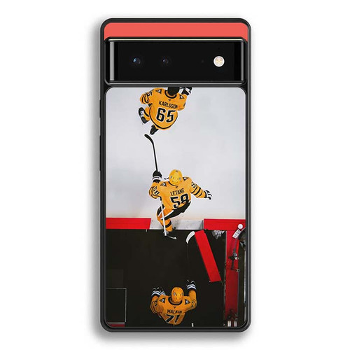 Malkin Letang and Karlsson Pittsburgh Penguins Google Pixel 6 Case