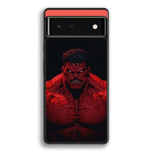 Red Hulk Rage in Red Google Pixel 6 Case