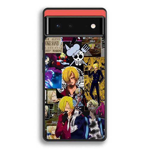 Sanji One Piece Collages Google Pixel 6 Case