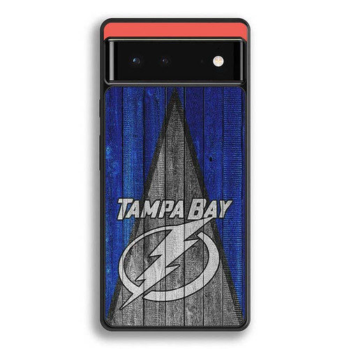 Tampa Bay Lightning Wooden Pattern Google Pixel 6 Case