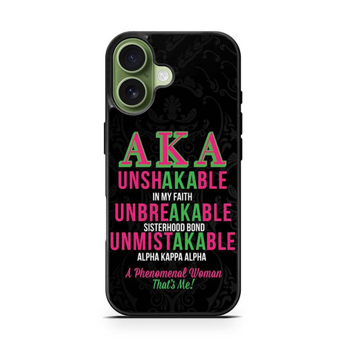 Alpha Kappa Alpha AKA Unbreakable iPhone 17 Case