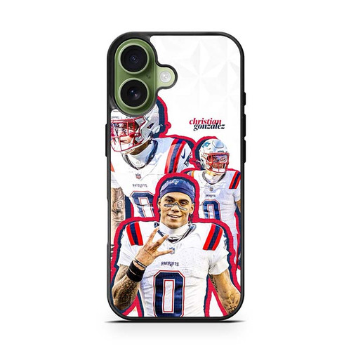 Christian Gonzalez New England Patriots 01 iPhone 17 Case