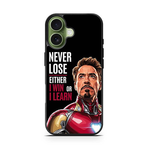 Iron Man Tony Stark Quotes iPhone 17 Case
