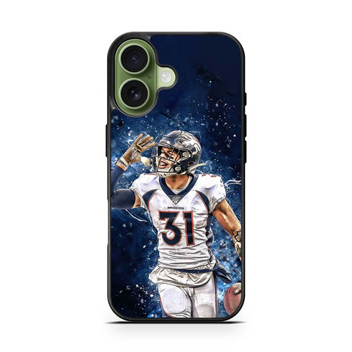 Justin Simmons Denver Broncos 05 iPhone 17 Case