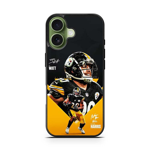 Pittsburgh Steelers Najee Harris and TJ Watt iPhone 17 Case