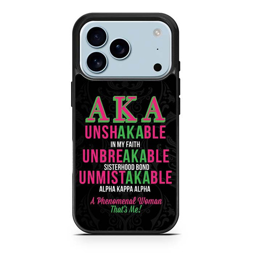 Alpha Kappa Alpha AKA Unbreakable iPhone 17 Pro Case