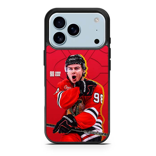 Connor Bedard Chicago Blackhawks iPhone 17 Pro Case
