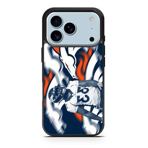 Javonte Williams Denver Broncos 02 iPhone 17 Pro Case