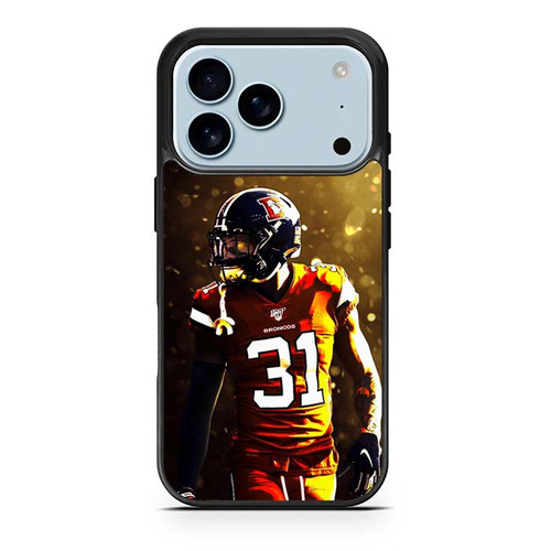 Justin Simmons Denver Broncos 03 iPhone 17 Pro Case