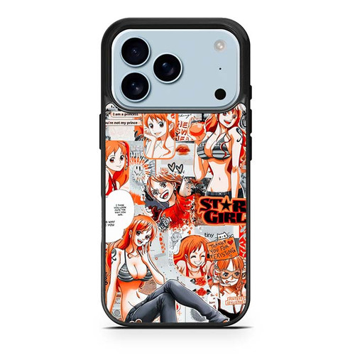 Nami One Piece Series Collages iPhone 17 Pro Case