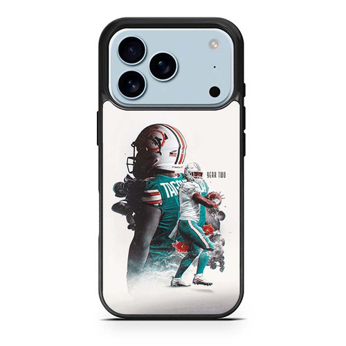 Tua Tagovailoa Miami Dolphins 01 iPhone 17 Pro Case