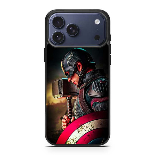 Captain America Wielding Mjolnir iPhone 17 Pro Max Case