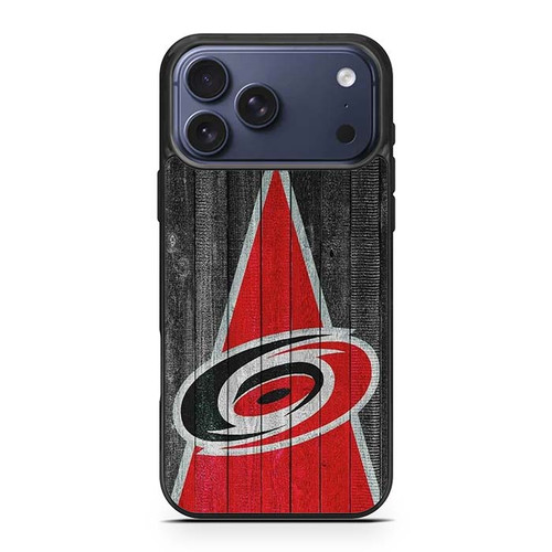 Carolina Hurricanes Wood Pattern iPhone 17 Pro Max Case