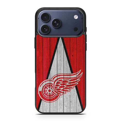 Detroit Red Wings Wooden Pattern iPhone 17 Pro Max Case