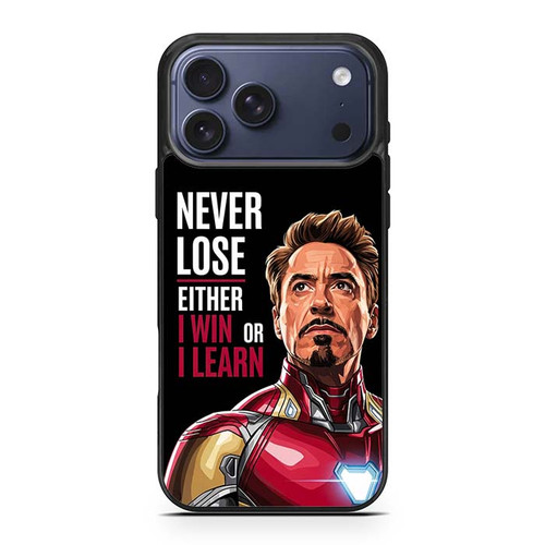 Iron Man Tony Stark Quotes iPhone 17 Pro Max Case
