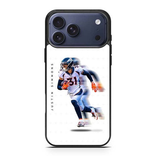 Justin Simmons Denver Broncos 02 iPhone 17 Pro Max Case