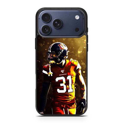 Justin Simmons Denver Broncos 03 iPhone 17 Pro Max Case