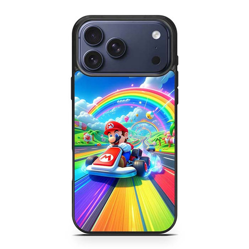 Mario Kart Raibow Trail iPhone 17 Pro Max Case