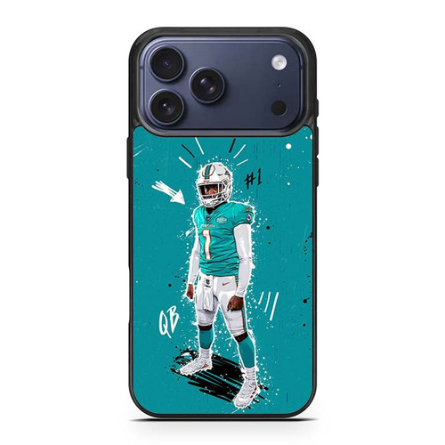 Tua Tagovailoa Miami Dolphins 02 iPhone 17 Pro Max Case