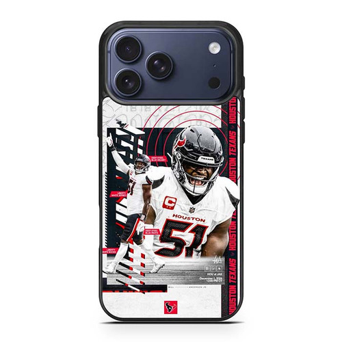 Will Anderson Jr Houston Texans 01 iPhone 17 Pro Max Case
