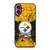 Steeler Pride Grunge iPhone 16 Plus Case