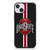 Ohio State Buckeyes Logo Red Stripe iPhone 14 Plus Case