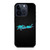 Miami Heat Neon iPhone 15 Pro Case