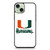Miami Hurricanes 02 iPhone 15 Plus Case