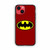 Batman Logo in Red iPhone 14 Case
