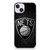 Brooklyn Nets Metal Pattern iPhone 14 Plus Case